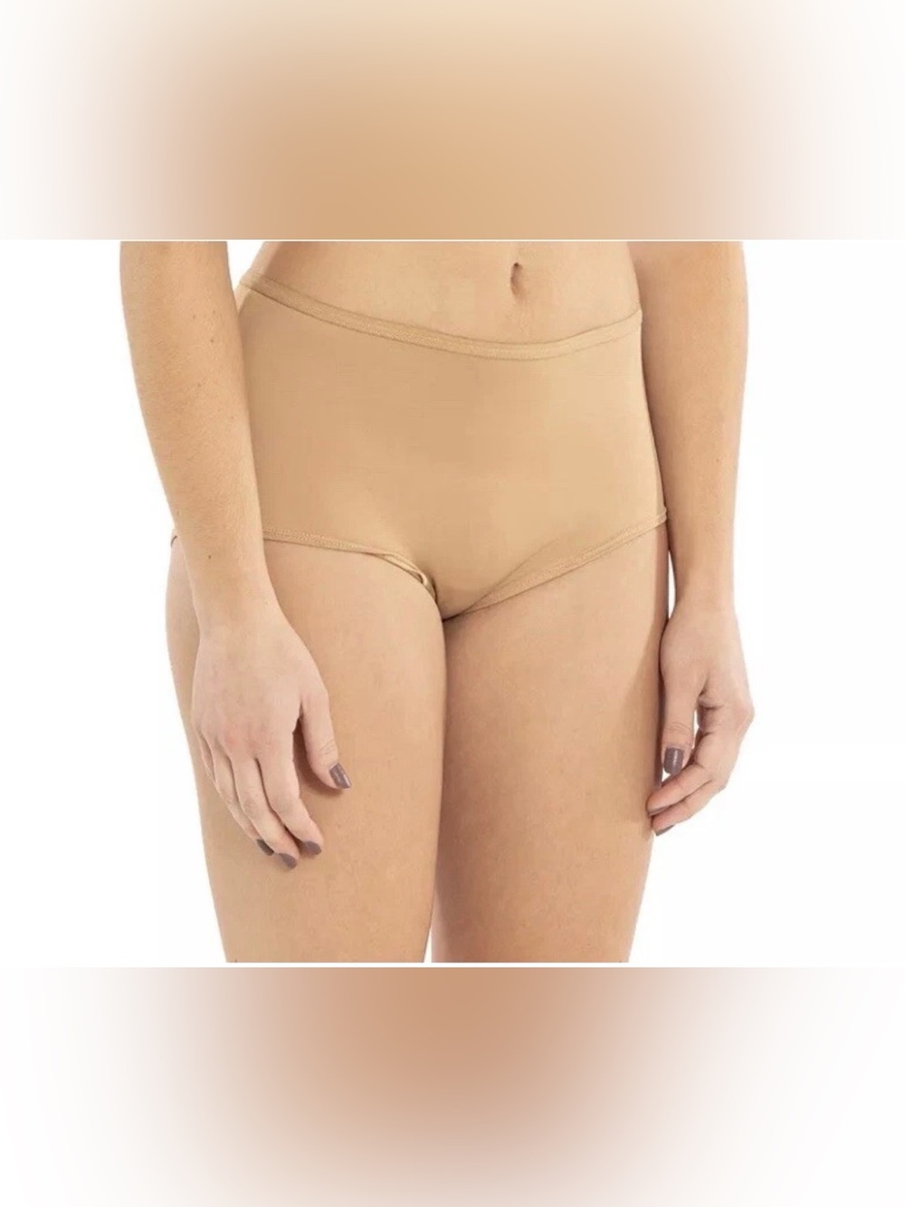 2 Pair Nude Barre Women's Girlshorts Underwear, 10 AM, Size Large